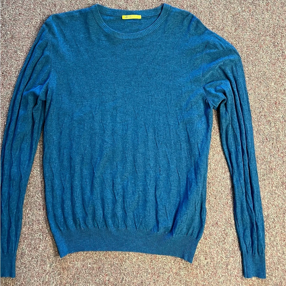 Versace Jeans Collection Teal Crewneck Sweater fit US large